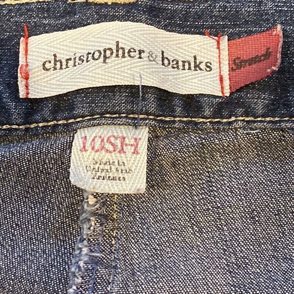 Christopher & Banks Stretch Straight Leg Denim Jeans Size 10P - Picture 7 of 13